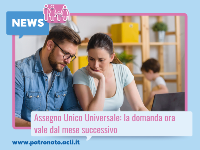 assegno unico universale domanda