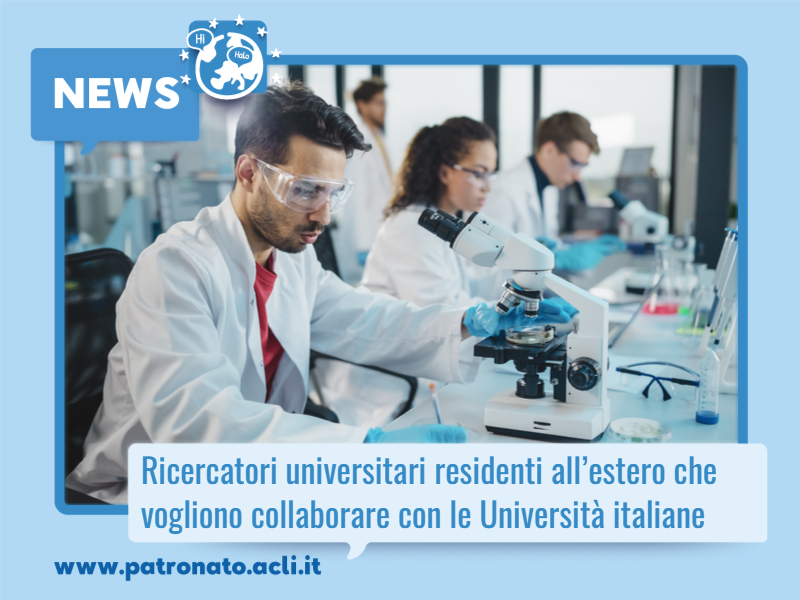 ricercatori universitari estero