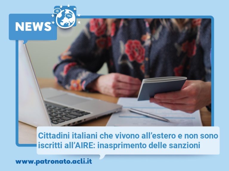 Cittadini italiani che vivono all’estero e non sono iscritti all’AIRE